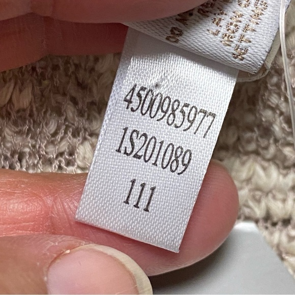 Chico’s Sleeveless Frosted Tank Sweater Neutral Combo Size 0/XS NWT - Picture 7 of 10